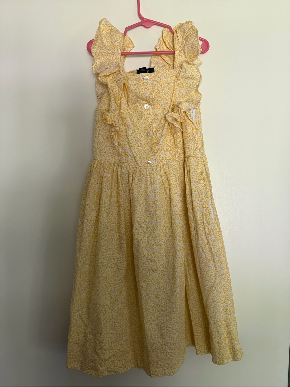 Polo by Ralph Lauren Yellow Floral Ruffle Dress